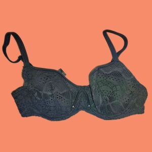 NWT Freya Sundance Crochet Sweetheart Bikini Top Size 34D Underwired Padded